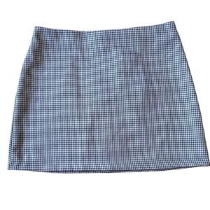 Urban Outfitters NWT Gingham Plaid Mini Skirt Size Small